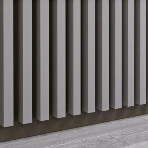 Grey wall slats